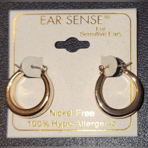 Gold Hoop Earrings - Picture 1 of 3